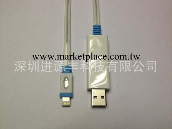 I5雙色發光數據線|蘋果5發光數據線IPHONE5發光數據線工廠,批發,進口,代購