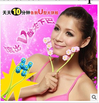 日韓時尚美容 三段式拉提玫瑰花型臉部面部滾輪按摩器 批發工廠,批發,進口,代購
