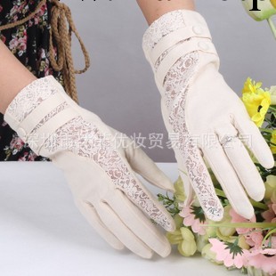 蕾絲+棉高檔開車短款手套，防曬手套，四季可用，出口品質工廠,批發,進口,代購