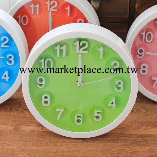 0037現代簡約糖果色 圓形時尚鬧鐘 純色桌面小時鐘 鐘表238G工廠,批發,進口,代購