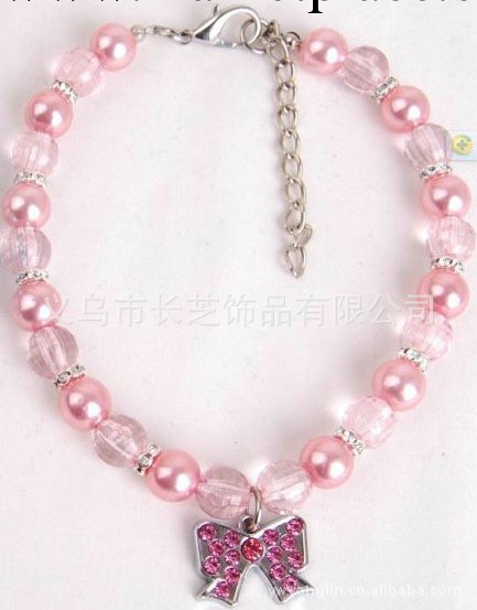 珍珠寵物項鏈 鑲鉆花寵物飾品 寵物用品 義烏長芝飾品直銷中心工廠,批發,進口,代購