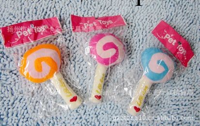 生產寵物發聲玩具 狗狗玩具 中小狗適合 寵物用品 棒棒糖造型工廠,批發,進口,代購