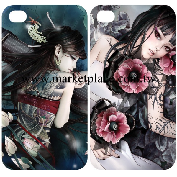 新款浮雕彩繪手機殼 手機保護套 iphone4保護殼 蘋果彩繪配件批發工廠,批發,進口,代購