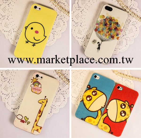 蘋果4皮紋手機殼 iphone5/5S皮紋彩繪保護套 荔枝紋 清新手感皮紋工廠,批發,進口,代購