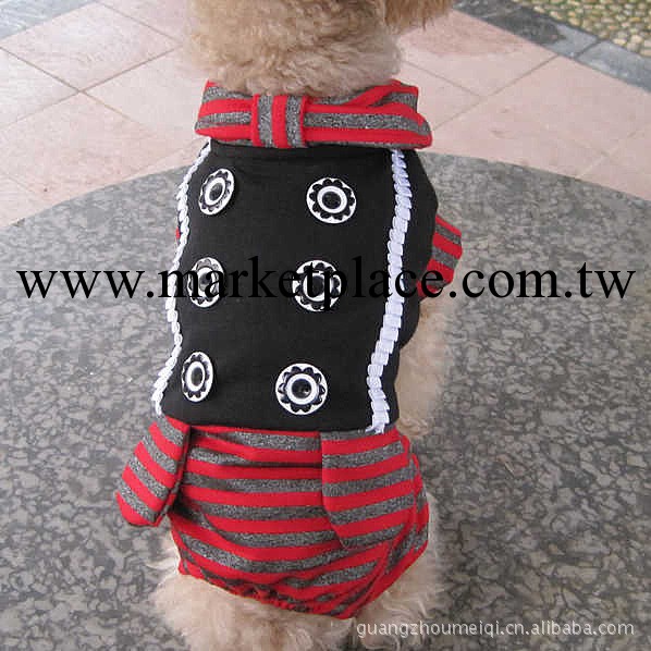 美琪寵物用品  寵物衣服春夏裝 狗狗學院風四腳衣工廠,批發,進口,代購