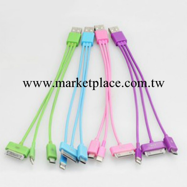 萬能手機數據線 USB三合一多功能充電器一拖三 iphone5蘋果4s三星工廠,批發,進口,代購