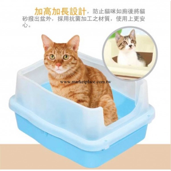 出口搗蛋鬼加高設計 雙層貓砂盆 適用松木貓砂 貓廁 寵物用品工廠,批發,進口,代購