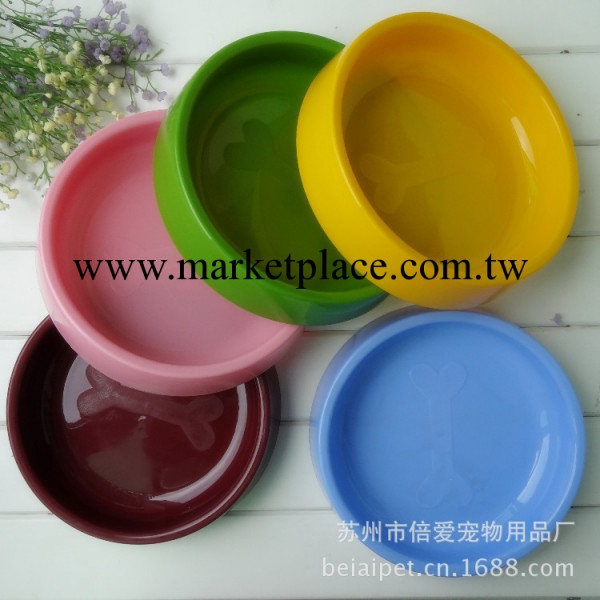 大號塑料狗碗 寵物狗狗食盆狗盆 優質彩色寵物碗貓碗 可愛骨頭工廠,批發,進口,代購