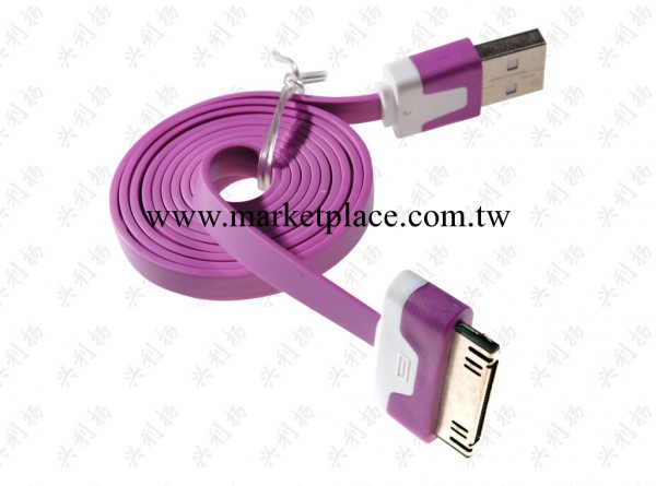 iphone4數據線 蘋果面條數據線 iphone4S數據線 ipad數據線20CM工廠,批發,進口,代購