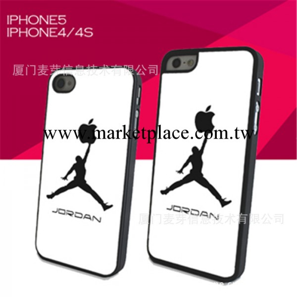 蘋果新款手機殼 JORDAN飛人手機套 蘋果4/4siphone5手機殼 白色工廠,批發,進口,代購