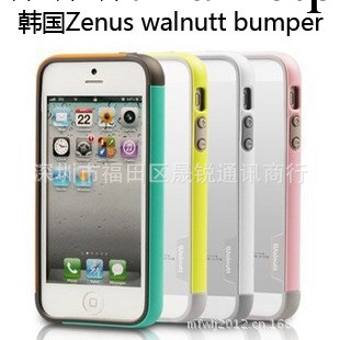 韓國蘋果iPhone5/5s多彩雙色邊框 撞色矽膠軟邊框 iphone4s手機殼工廠,批發,進口,代購