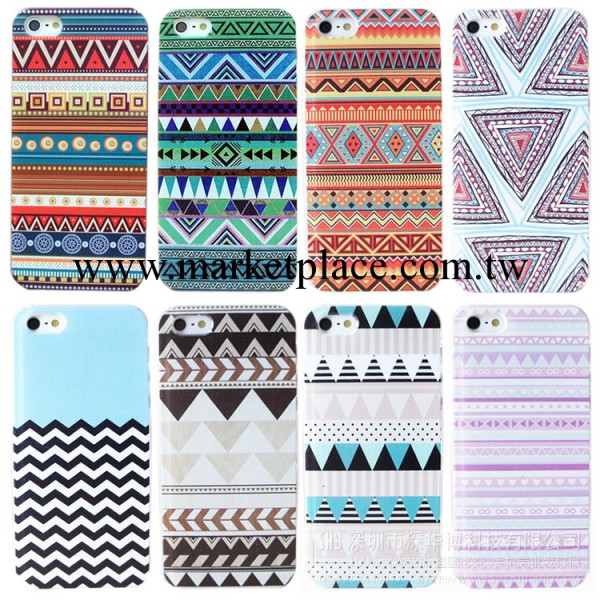 波西米亞民族風iphone5s手機殼七彩圖騰蘋果彩繪iphone4s保護套子工廠,批發,進口,代購