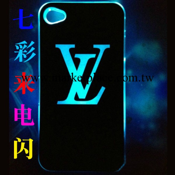 iPhone4s蘋果手機殼 4代來電閃手機殼 夜光浮雕手機殼工廠,批發,進口,代購