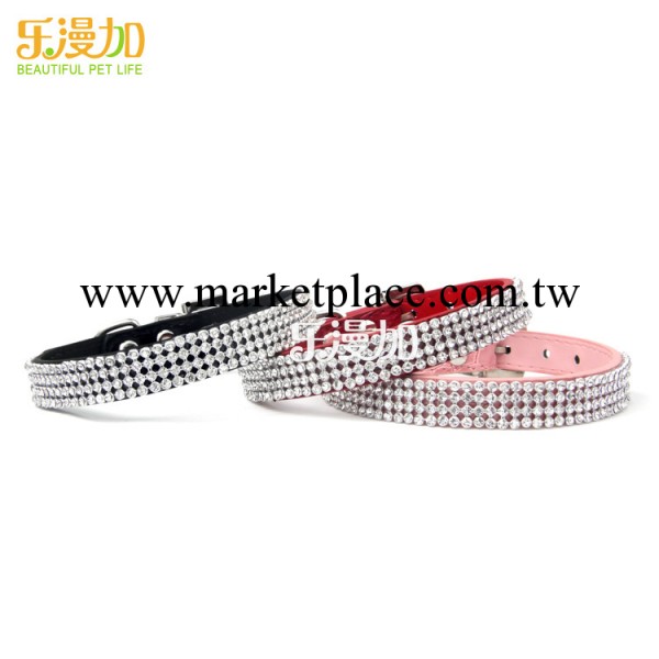 工廠直銷 熱銷型 奢華水鉆鱷魚紋寵物項圈工廠,批發,進口,代購