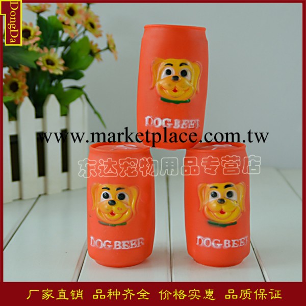 東達|寵物用品 易拉罐啤酒瓶寵物發聲玩具 卡通圖案狗狗啃咬玩具工廠,批發,進口,代購