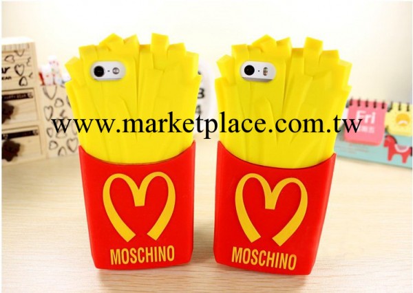 MOSCHINO iphone4/4S手機殼 M字麥當勞薯條 iphone5/5S矽膠保護殼批發・進口・工廠・代買・代購