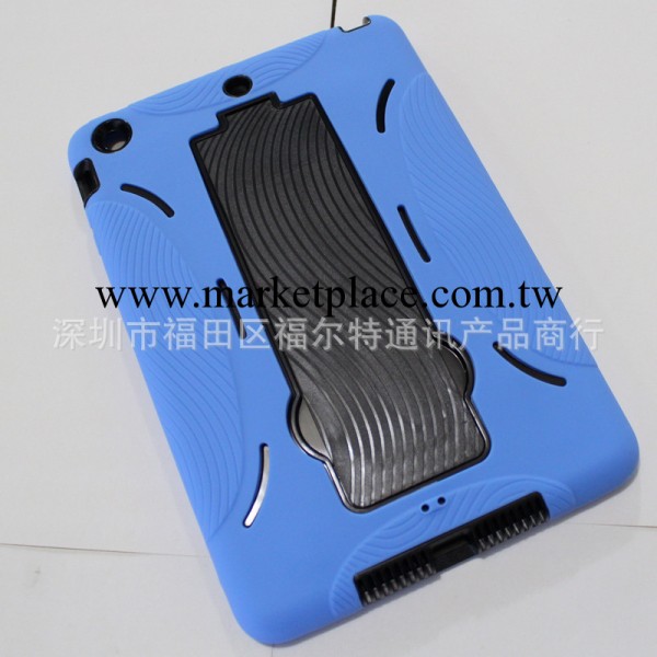 蘋果IPAD234 MINI 機器人支架殼 矽膠+PC兩件套 迷你ipad 手機殼工廠,批發,進口,代購