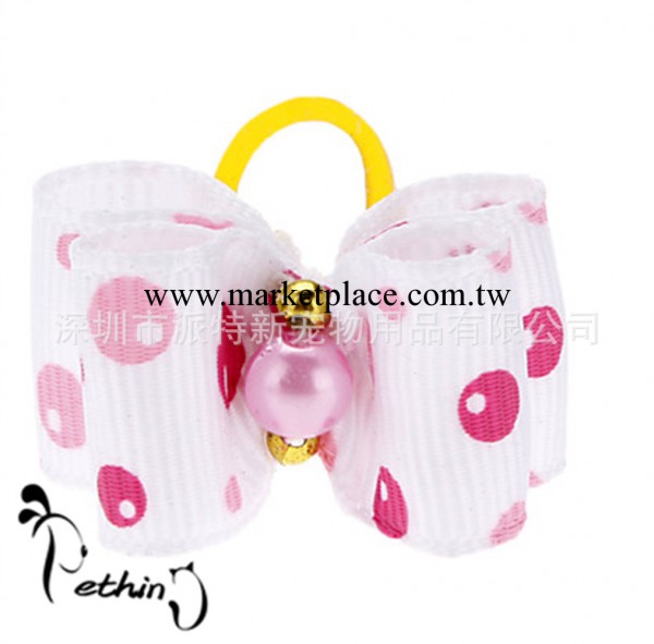 寵物頭花 狗狗貓咪飾品 圓點寵物發飾 廠傢直銷工廠,批發,進口,代購