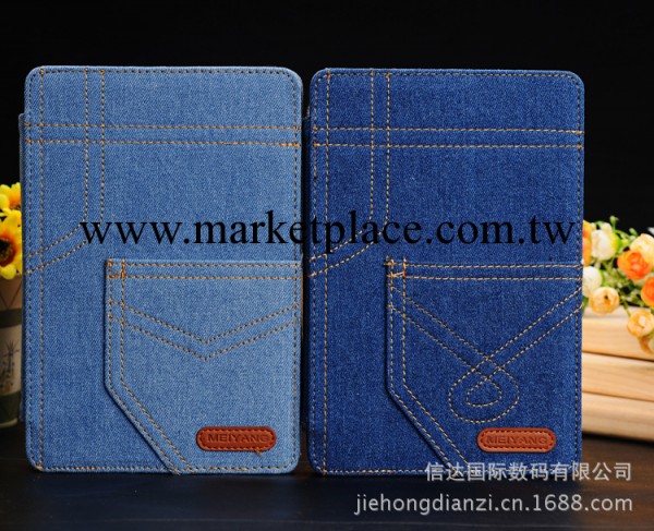 新款牛仔紋ipad2/3/4保護套 蘋果牛仔褲時尚褲兜皮套 工廠批發工廠,批發,進口,代購