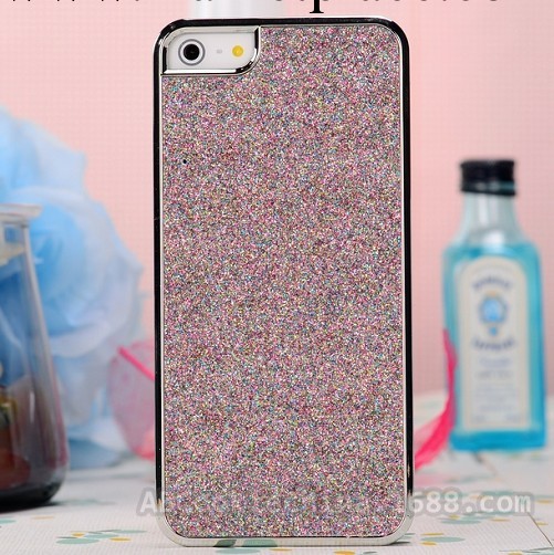 iphone5閃粉手機殼 格力特貼皮殼 電鍍保護殼 蘋果5手機殼工廠,批發,進口,代購