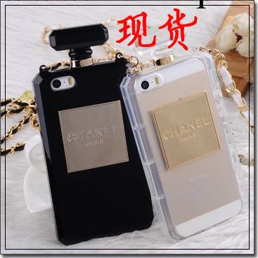 現貨iPhone5/5S 香水瓶手機套/手機殼帶金屬標工廠,批發,進口,代購