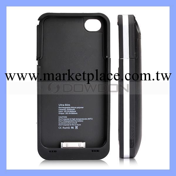iphone4背夾電池 蘋果4後蓋電源 移動電源 蘋果充電寶 3200毫安工廠,批發,進口,代購