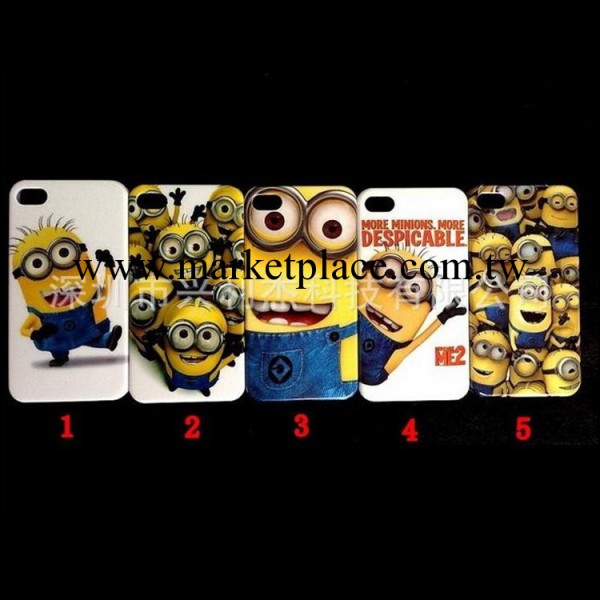 蘋果iphone5外殼神偷奶爸保護殼 iphone4s卡通手機套小黃人硬殼工廠,批發,進口,代購