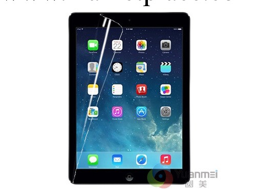 廠傢直銷ipad5貼膜,ipad Air屏幕保護膜 尺寸比ipad2/3/4小工廠,批發,進口,代購