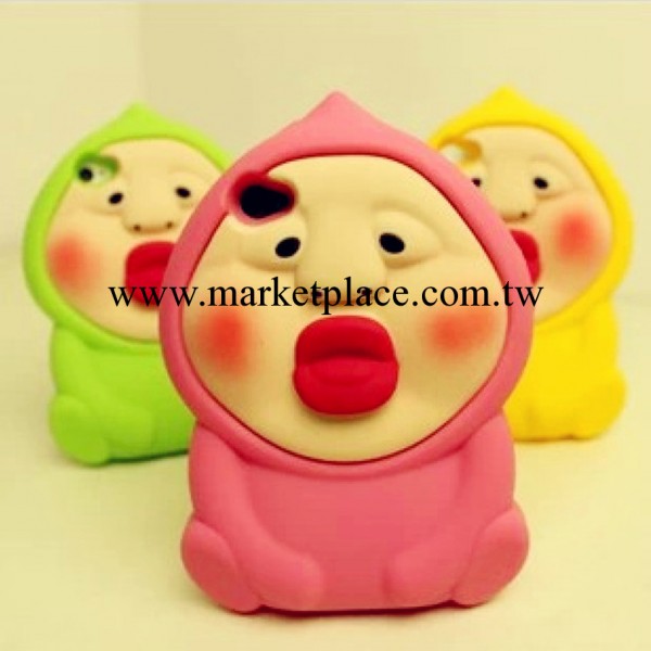 日本農場精靈 屁桃君立體可愛 蘋果iPhone5手機殼4s矽膠5s保護套4工廠,批發,進口,代購