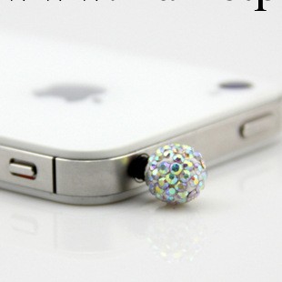 正品 蘋果 iphone 4 4S鉆石 防塵塞 ipad 2 3.5MM手機耳機塞工廠,批發,進口,代購