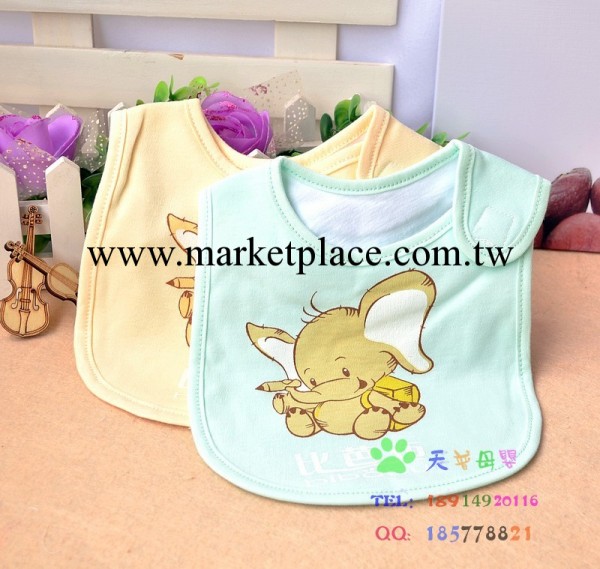 批發嬰幼兒用品 大耳朵象純棉圍嘴 寶寶全棉口水巾  比芭佈 A-38工廠,批發,進口,代購