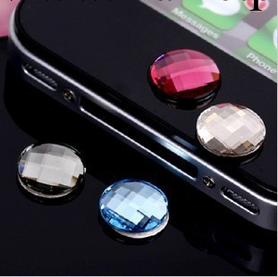 蘋果手機Home鍵水晶按鍵貼 iphone4 4s ipad2 超閃鉆石水鉆保護貼工廠,批發,進口,代購