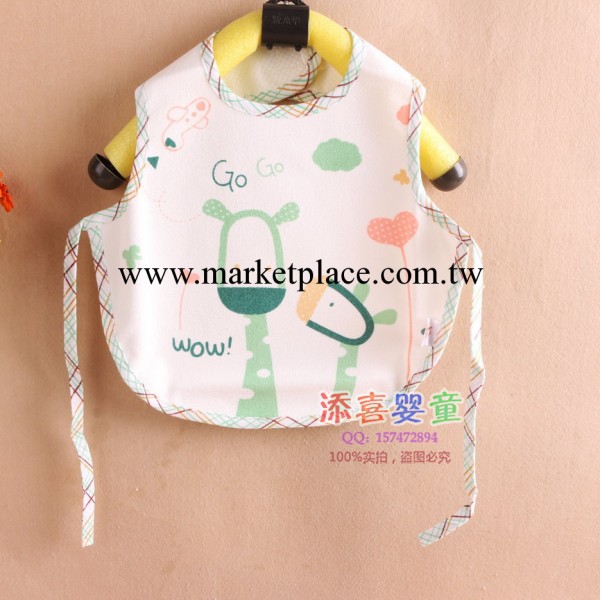批發嬰兒用品 芭比米奇天鵝絨小鹿背心罩衣4049 寶寶防水飯兜工廠,批發,進口,代購