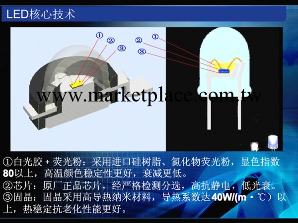 直插草帽高光LED 0.2W 正白 暖白 冷白 自然白 低光衰工廠,批發,進口,代購