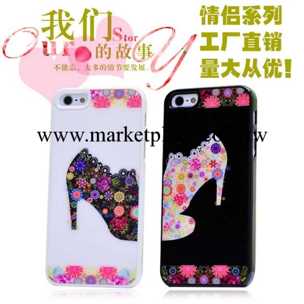 工廠直銷蘋果iphone5/5s手機殼蘋果5代蝶戀情侶系列手機殼高跟鞋工廠,批發,進口,代購