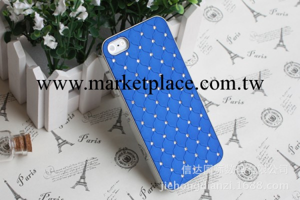蘋果iphone5/5s手機殼 滿天星電鍍帶鉆手機保護套 鑲鉆手機套批發工廠,批發,進口,代購