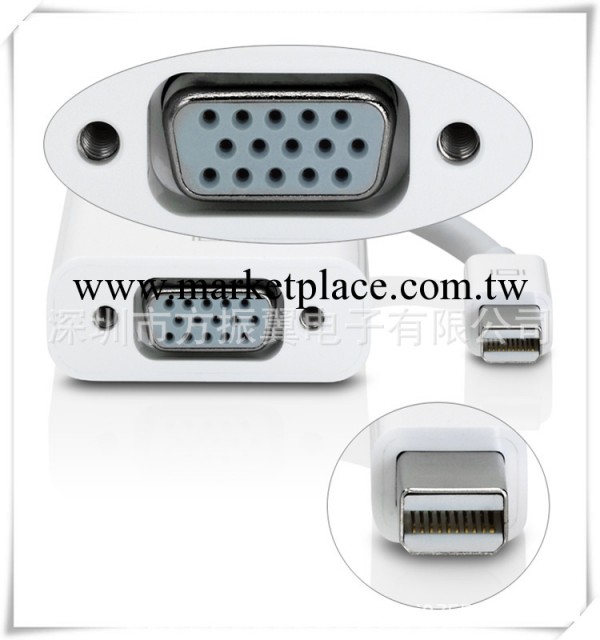 蘋果Apple mini DP轉VGA適配器 轉換線 Mac接投影機DP轉接線工廠,批發,進口,代購