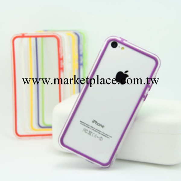 iPhone5c邊框 雙色 中間透明 蘋果5C bumper殼 手機殼 保護殼工廠,批發,進口,代購