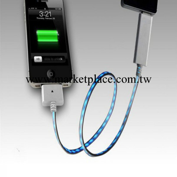 新款蘋果4冷光發光數據線 iphone4發光線三星發光線數據工廠批發工廠,批發,進口,代購