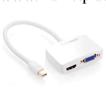 綠聯 Mini DP displayport轉 hdmi+VGA轉換器 線 mac雷電接投影機工廠,批發,進口,代購
