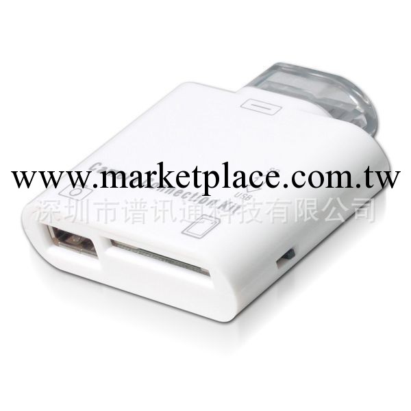 專業生產蘋果IPAD 1/2代二合一USB/SD讀卡器camera kit工廠,批發,進口,代購