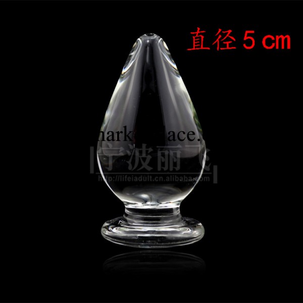 大號肛塞5cm/水晶陽具/女用自慰器/玻璃陽具/冰火棒/成人用品工廠,批發,進口,代購