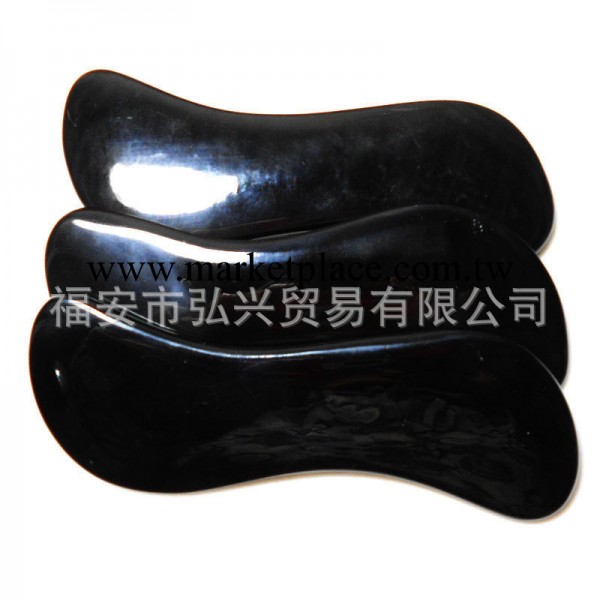1件起售 大S型 加厚天然黑水牛角刮痧板 面部 臉部 瘦腿 美容美體工廠,批發,進口,代購