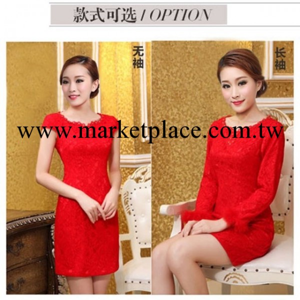 新娘結婚禮服復古改良時尚夏 短款紅色敬酒服旗袍裙旗袍工廠,批發,進口,代購