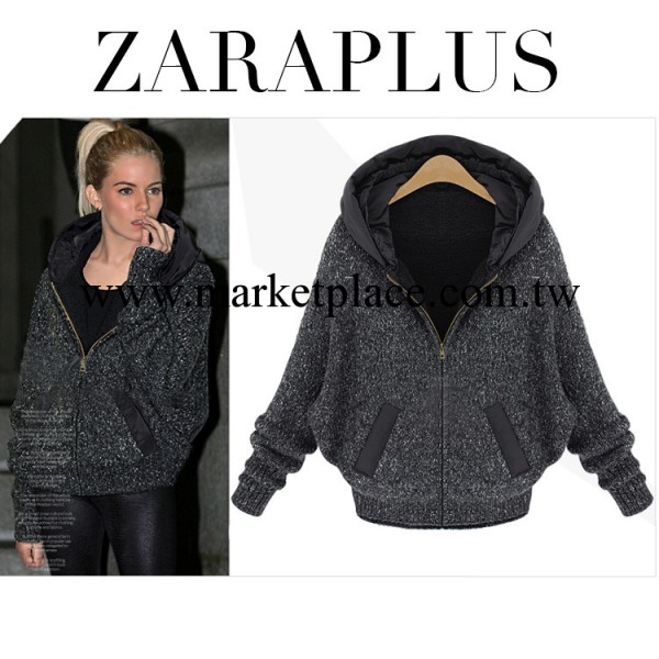 ZARA香港代購蝙蝠衫連帽歐美女裝外套#1159批發・進口・工廠・代買・代購