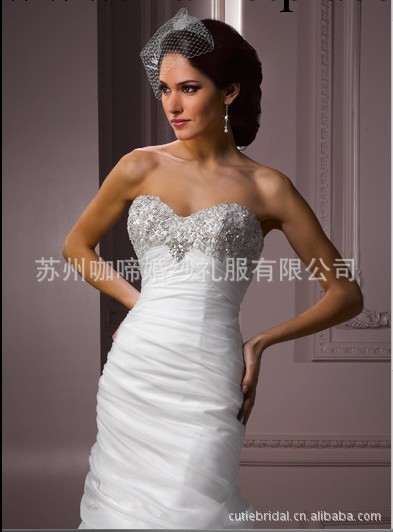 新款時尚抹胸塔夫綢婚紗，婚紗禮服加工，外單加工 111366工廠,批發,進口,代購