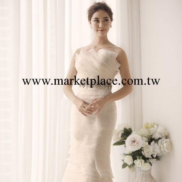名斕 2013最新款vers wang婚紗禮服魚尾顯瘦齊地海邊婚紗S1365工廠,批發,進口,代購