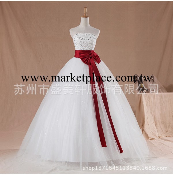 抹胸綁帶婚紗 品牌新娘婚紗批發廠傢HS868工廠,批發,進口,代購