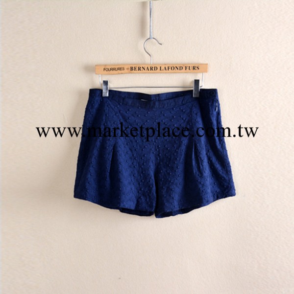 12-7-10-003外貿女裝批發 日本原單女式全棉刺繡料休閒短褲工廠,批發,進口,代購