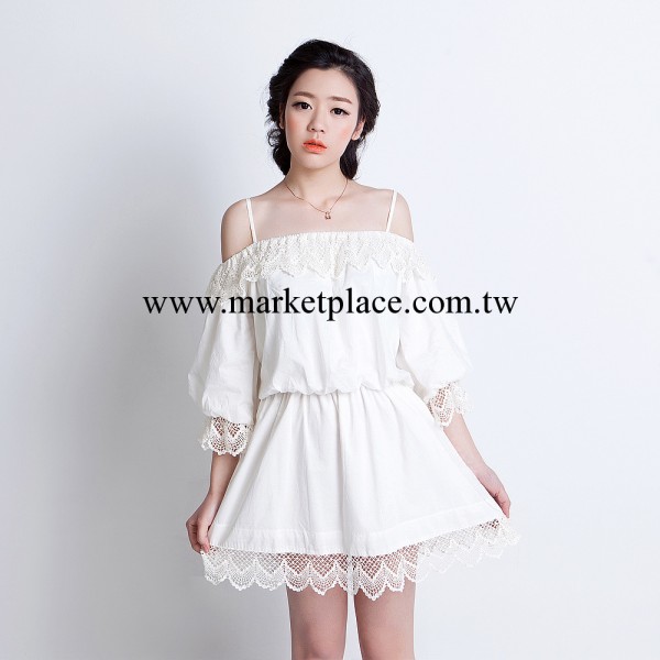 I'M PRINCESS 2014新品吊帶露肩蕾絲邊連衣裙 性感夜店裝430工廠,批發,進口,代購